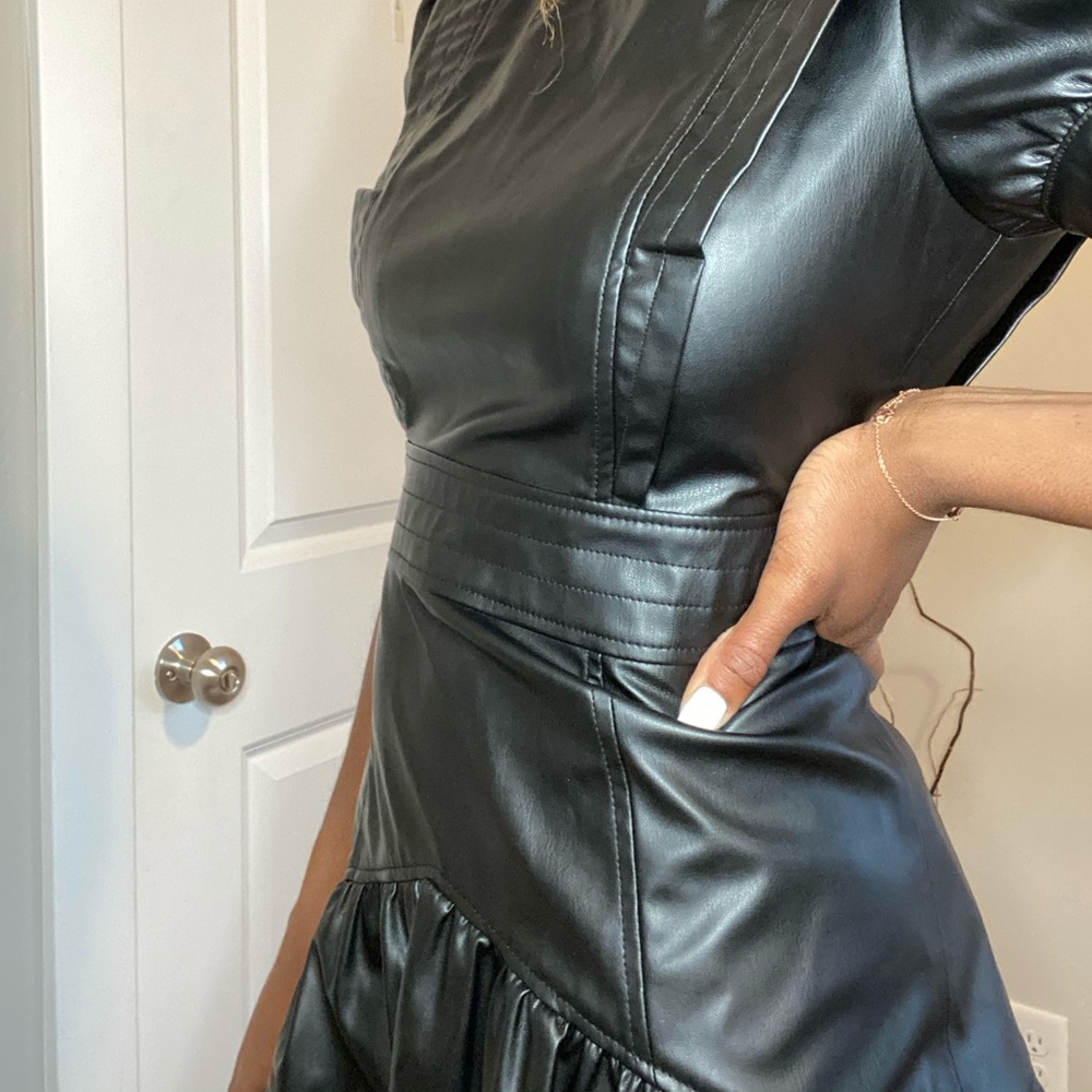 Faux Leather dress